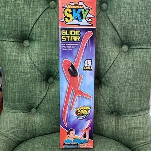 Sky Glide Star Red Toy Plane